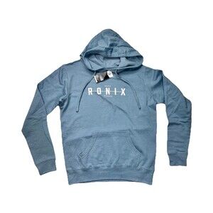 NWT Ronix Women's UV Shade Wick Dry Hoodie Blue Wakeboard Sun Shirt Medium